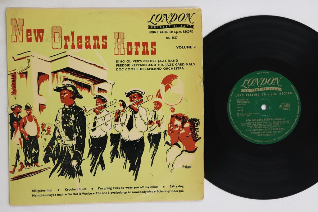10inch Record VARIOUS - New Orleans Horns Volume 2 AL3557 LONDON UK Jazz Used
