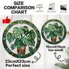 2D Flat Crystal Green Leaf Sun Catcher Garden Exotic Jungle Tropical Decoration Window Wall Hanging, Green Natural Decoration,holiday Party Decoration
