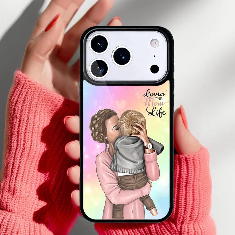 Super Mom Baby Phone Case for iPhone 17 Air 16e 15 14 13 Pro Max Back Cover for 12 11 Pro Coque