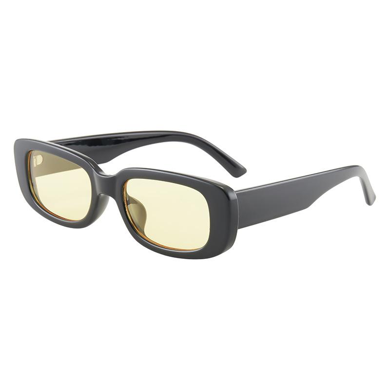 European and American small frame square sunglasses men's fashion sunglasses women's trend street shooting UV-proof sunglasses