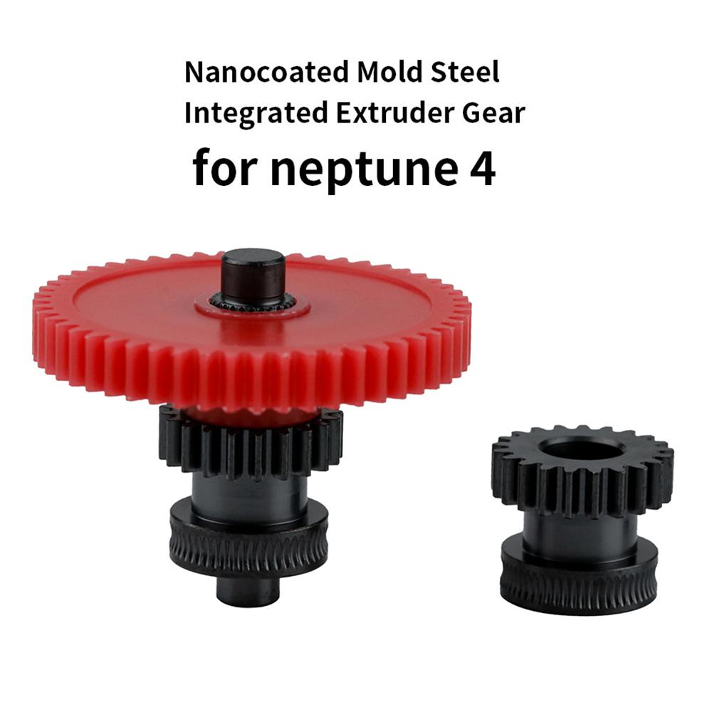 Extruder Gear Compatible with 4 CelsiusProCelsiusPlusCelsius Hardened Steel Dual Gear Kit One Shaft Design Bearings Upgrad