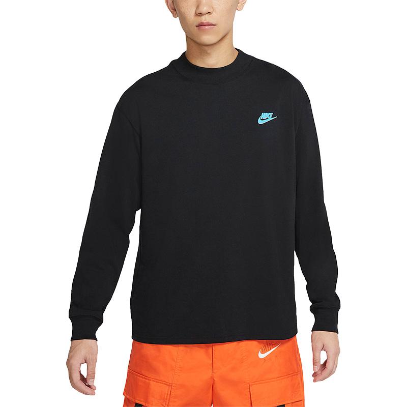 Nike Sweatshirts Men's Black Crew Neck Moderate Regular CZ4664-010