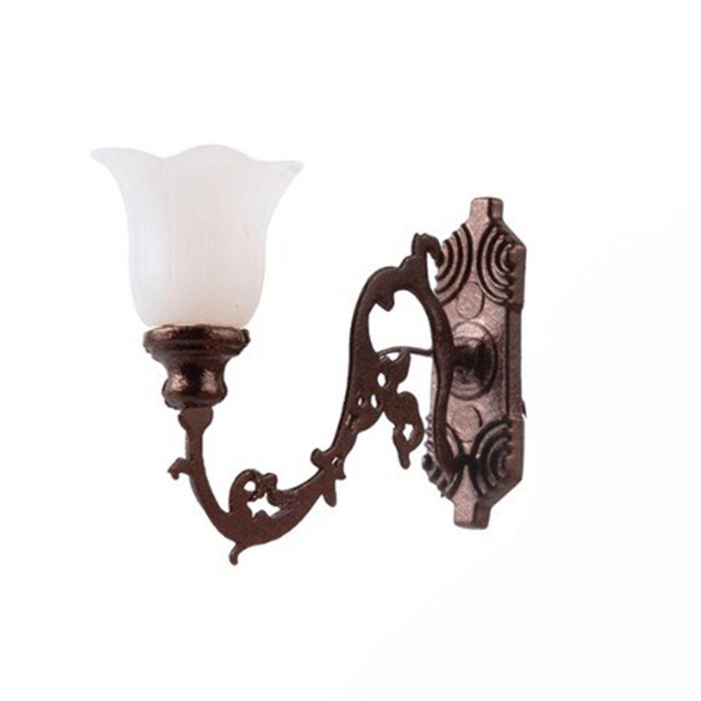 ABS Metal Material Dollhouse Wall Lamp 12V Garden Yard Led Light New White/Warm Light Model