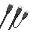 USB 3.0 A auf Micro B Adapterkabel USB 2.0 Stromversorgungskabel für Festplatten-SSD