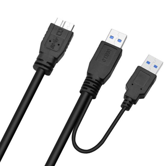 USB 3.0 A auf Micro B Adapterkabel USB 2.0 Stromversorgungskabel für Festplatten-SSD