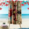 One Piece Print Beach Towel, Large Soft Quick Dry Towel for Beach Camping Swimming