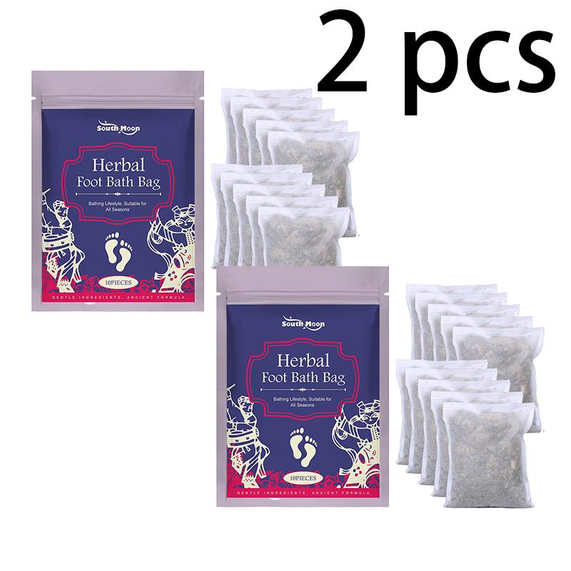 South Moon Herbal Foot Bath Packs Wormwood Extract Foot Soak Pack Gentle Care Foot Baths