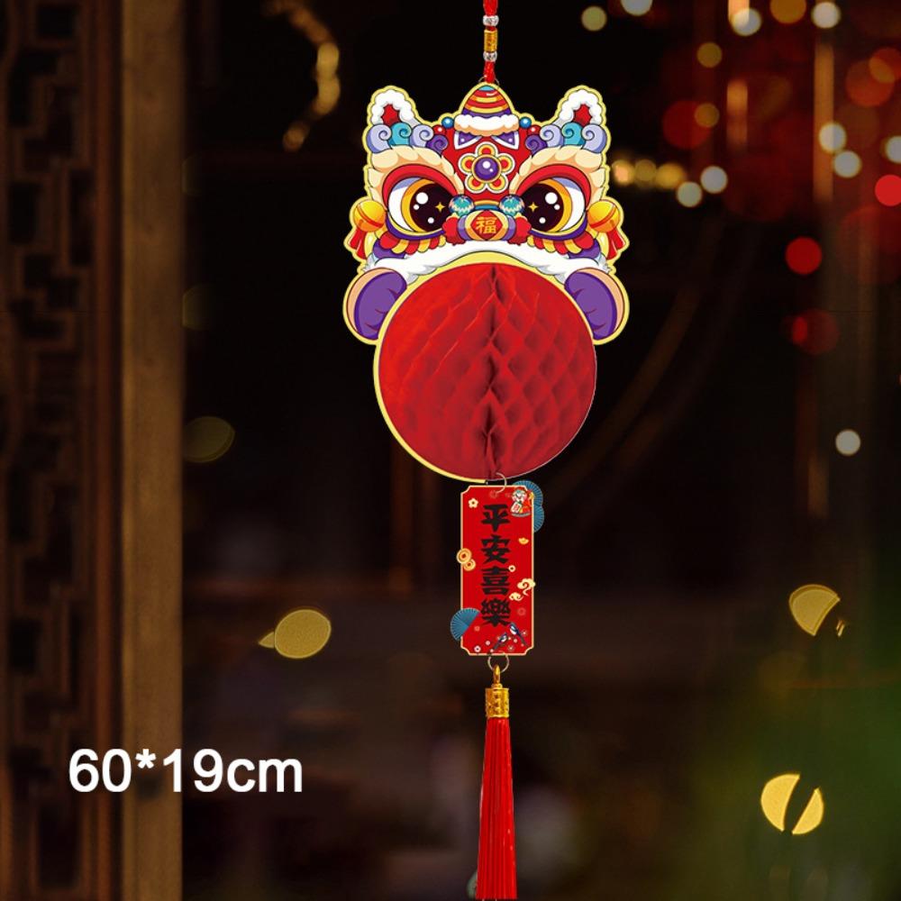 Paper New Year Pendant Red Hanging Lantern Creative Red Lantern  New Year