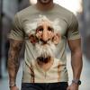 Funny Cartoon Character 3D Print Men's T Shirt Casual O-neck Loose Short Sleeve Tops Hip Hop Trend Street Tees Summer T-shirts