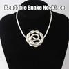 Twisted Jewelry Bendable Snake Necklace Snake Chain Necklace Costume Jewelry Cool Snake Accessories gifts For Family girlfriend