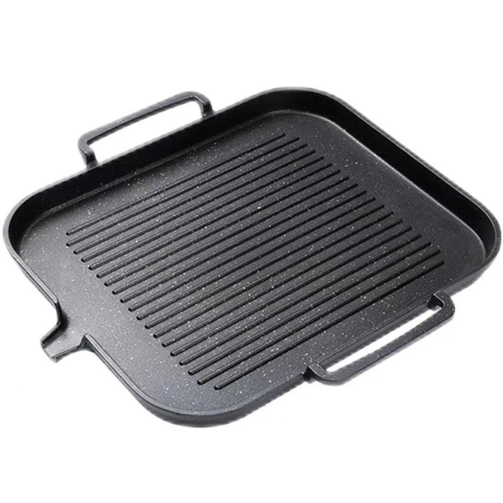

KOSUN Barbecue Plate Smokeless Nonstick Household Baking Tray Korean Style Plate Fried Steak Pot for Indoor Outdoor Cooking Tool
