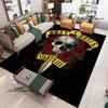 Guns n'roses band retro print carpet fashion home decoration non -slip carpet photography propsmal area rug birthday gift
