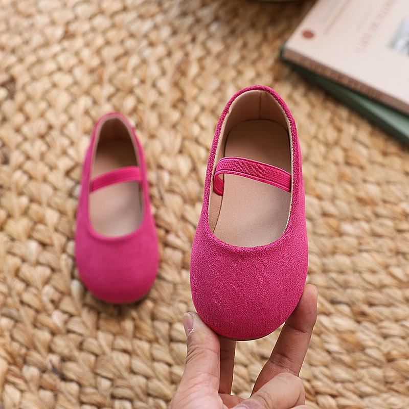 Girls' Cute Candy-Colored Summer Flats, Children's Solid Color Versatile Dance Performance Shoes for Young, Middle, and Older Kids