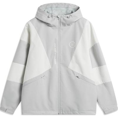 Li Ning Wade Series Loose Letter Windbreaker Jacket Men Jackets Light-Gray AFDV027-2