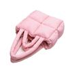 Bolsa de mão baiacu fashion acolchoada grande bolsa acolchoada feminina algodão inverno bolsa de ombro macia SG