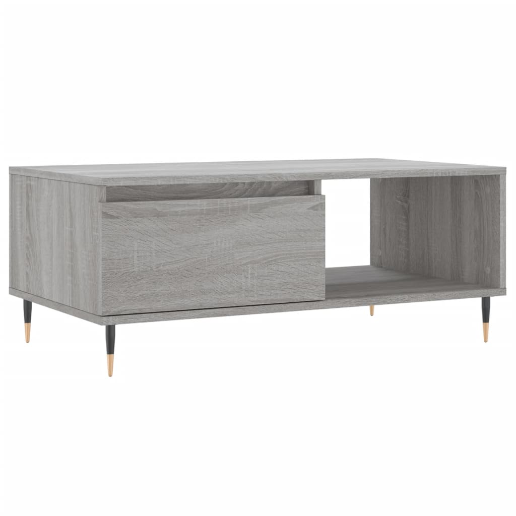 Coffee Table, Grey Sonoma Oak 90x50x36.5 Cm, Wood-based