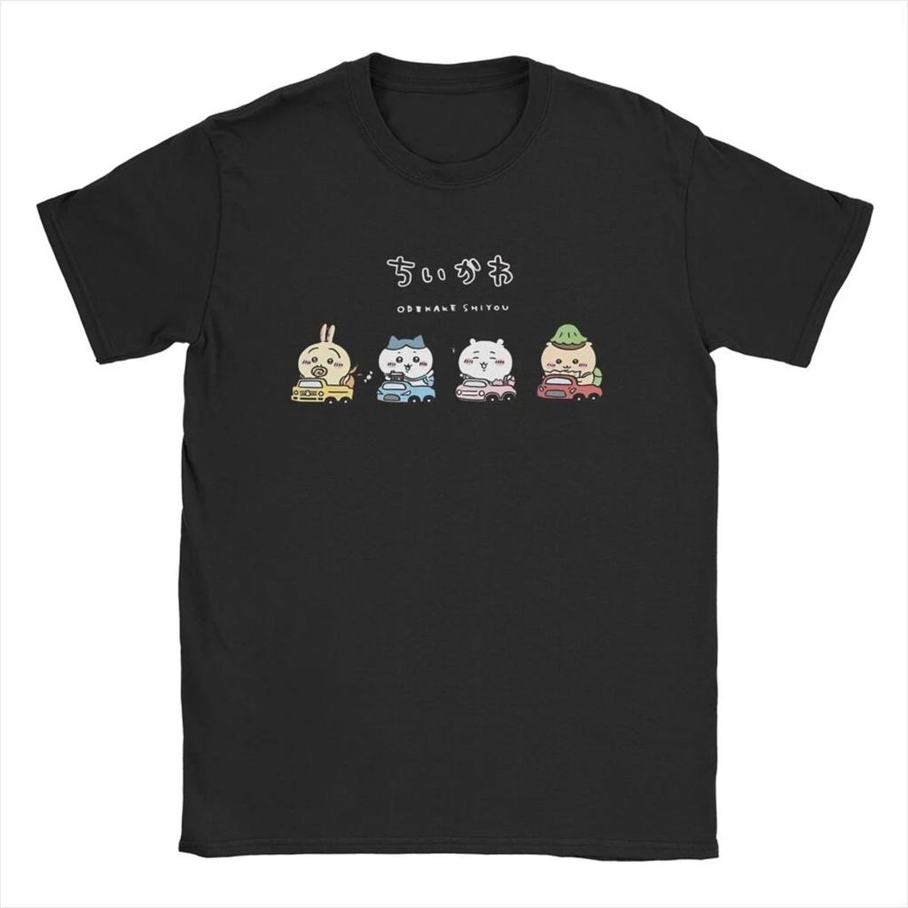 Miniso Chikawa Zeichen T-Shirt Herren Damen Baumwolle Erstaunliches T-Shirt Rundhals Cartoon Niedliches T-Shirt Kurzarm Oberteile S3XL