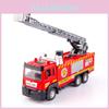 Fire Truck Toy With Alloy Material And Pullback Control For Kids Playroom
