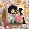 T-Takopi's Original AnimeSin Cushion Cover Home & Car Multi-Scene Pillow Cover - Reversible, Soft & Durable for Daily Use