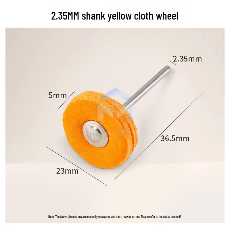 2.35mm Cloth Felt Polishing Wheel with Handle for Mirror, Jade, and Engraving Work