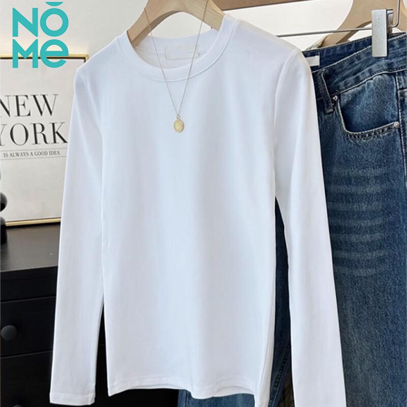 NOME Women s 2025 Autumn/Winter Slim-Fit Long-Sleeved Base Layer T-Shirt L