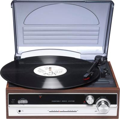 Denver VPR-190 Silver/grey Vinyl Record Player