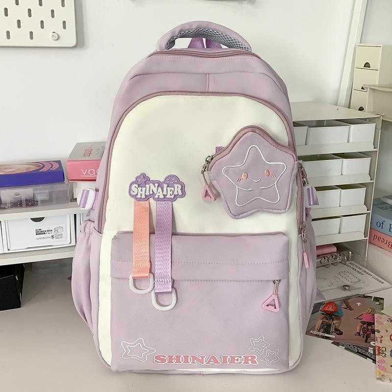 Schoolbags Children Elementary School Girls Junior High School Students High Value Ins Style Two Piece Backpack