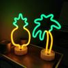 LED Table Lamp Vibrant neon lights Battery/USB Power Supply Bedroom Birthday Wedding Christmas Party Decoration Gifts for Boys