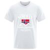 Norwegen Flagge Fjord Berg 2025 Neu Unisex Normal Dünn Kurzarm Sport Schnelltrocknend T-Shirt Fitness Atmungsaktiv Vielseitiges Oberteil