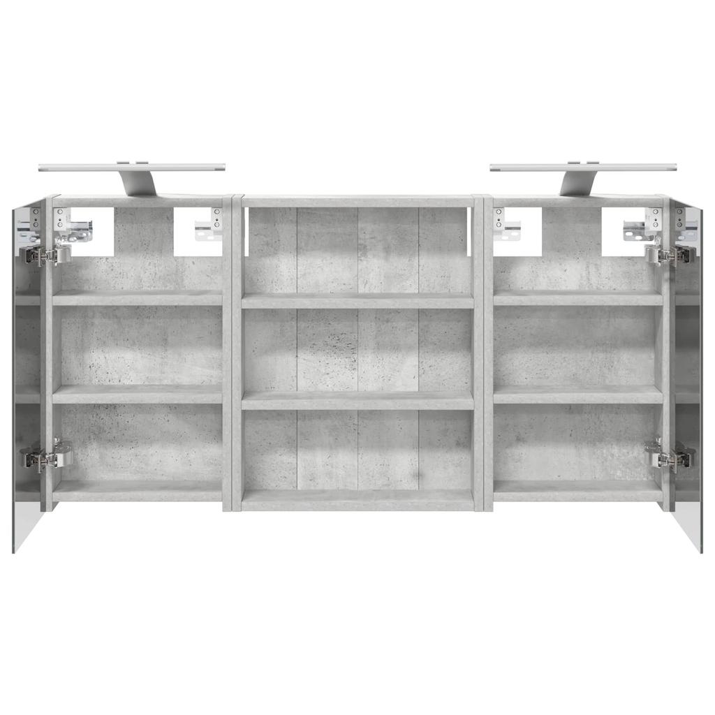 Bathroom Cabinet Set 3 Pcs 100 X 10.5 X 50 Cm Particleboard