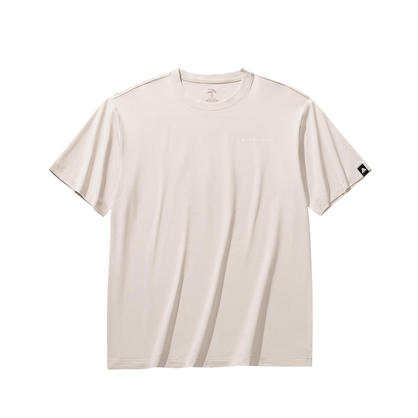 

Anta Outdoors Short Sleeve Knitted T-Shirt Summer 2026 Unisex tops Milled-Gray 972626101-1 XS