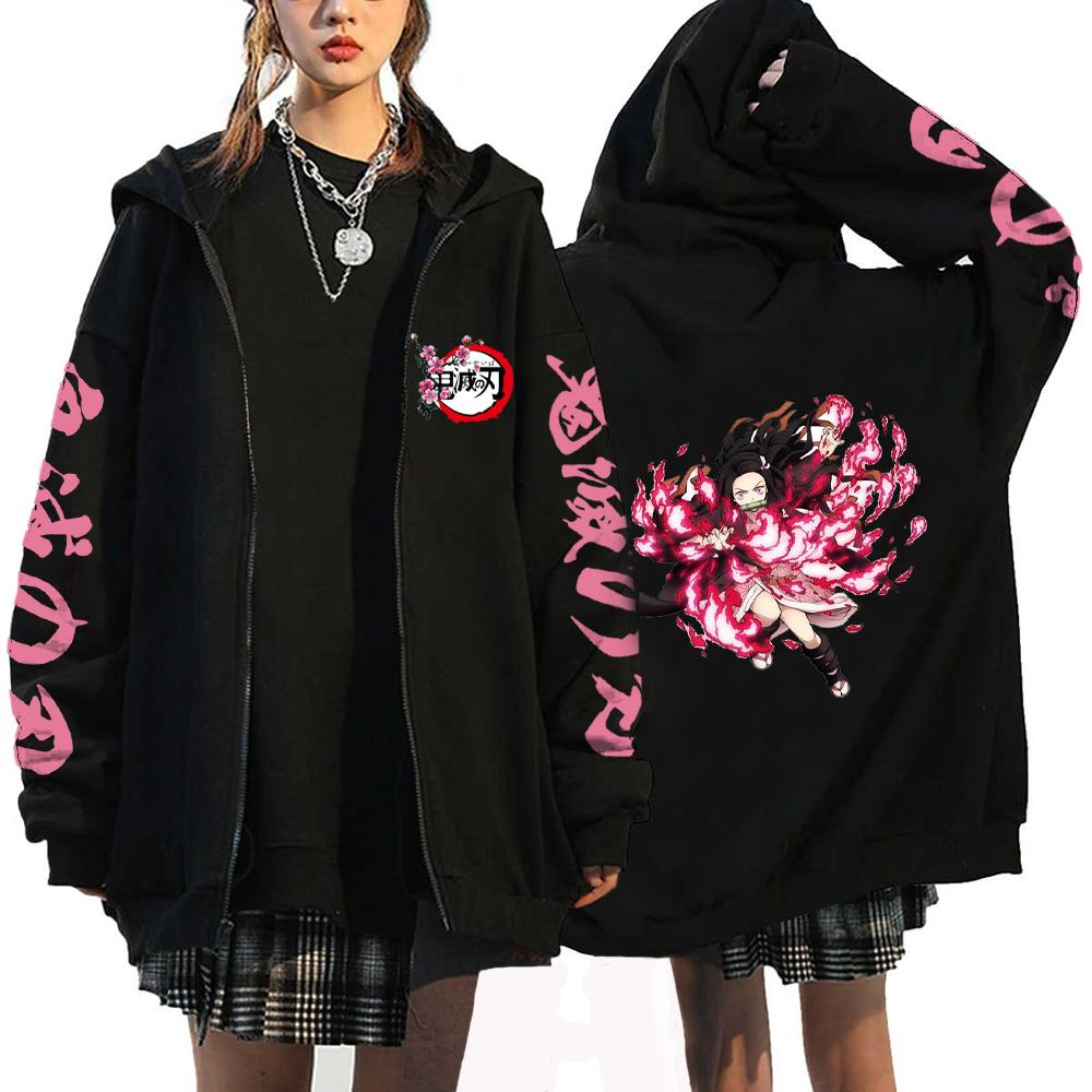 Devil Killer Anime Zipper Hoodie Cute Printed Hoodie Men's and Women's Sportswear Harajuku Unisex Street Zipper Jacket