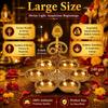arumuga vilakku with vel and om for murugan | Pure Premium Brass Diya – sashti Pooja, karthigai deepam, skanda shasti