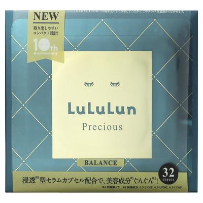 Lululun, Precious, Beauty Face Mask, Balance Green 4FB, 32 Sheets, 500ml (17fl Oz)