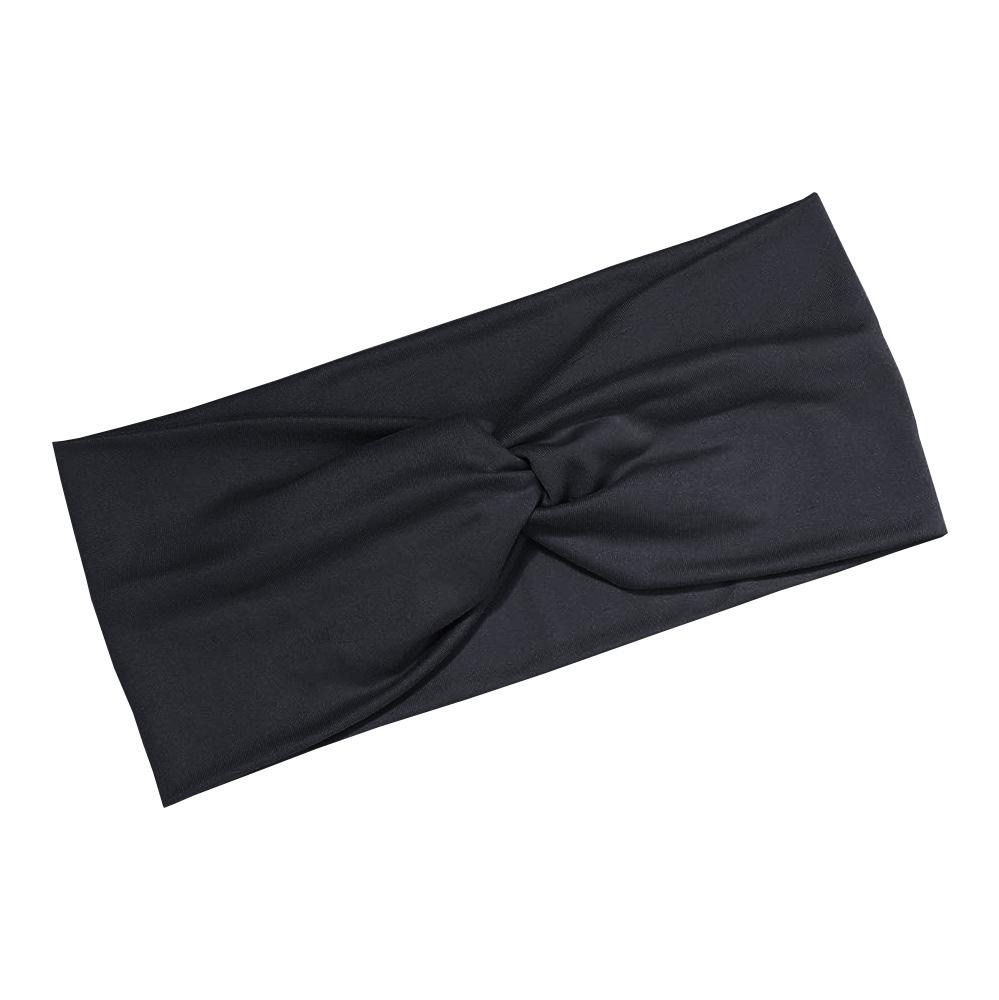 Europäisches & Amerikanisches Hochelastisches Yoga Sport Stirnband - Breit, Bonbonfarben, Schweißabsorbierend für Laufen & Radfahren