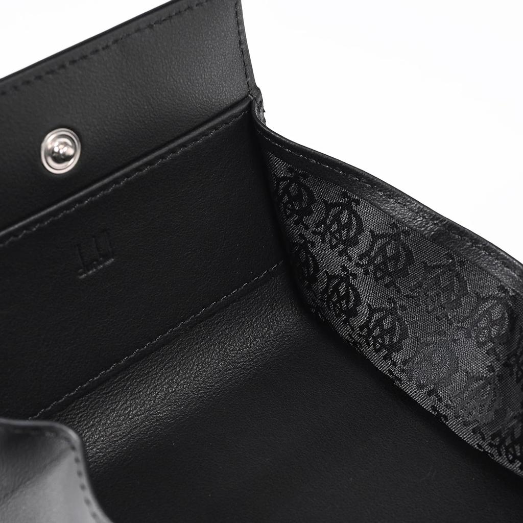 Dunhill Avorities Metal Plate Coin Case, Men's, Black, DU19F2980AV001, UK [Product Code]