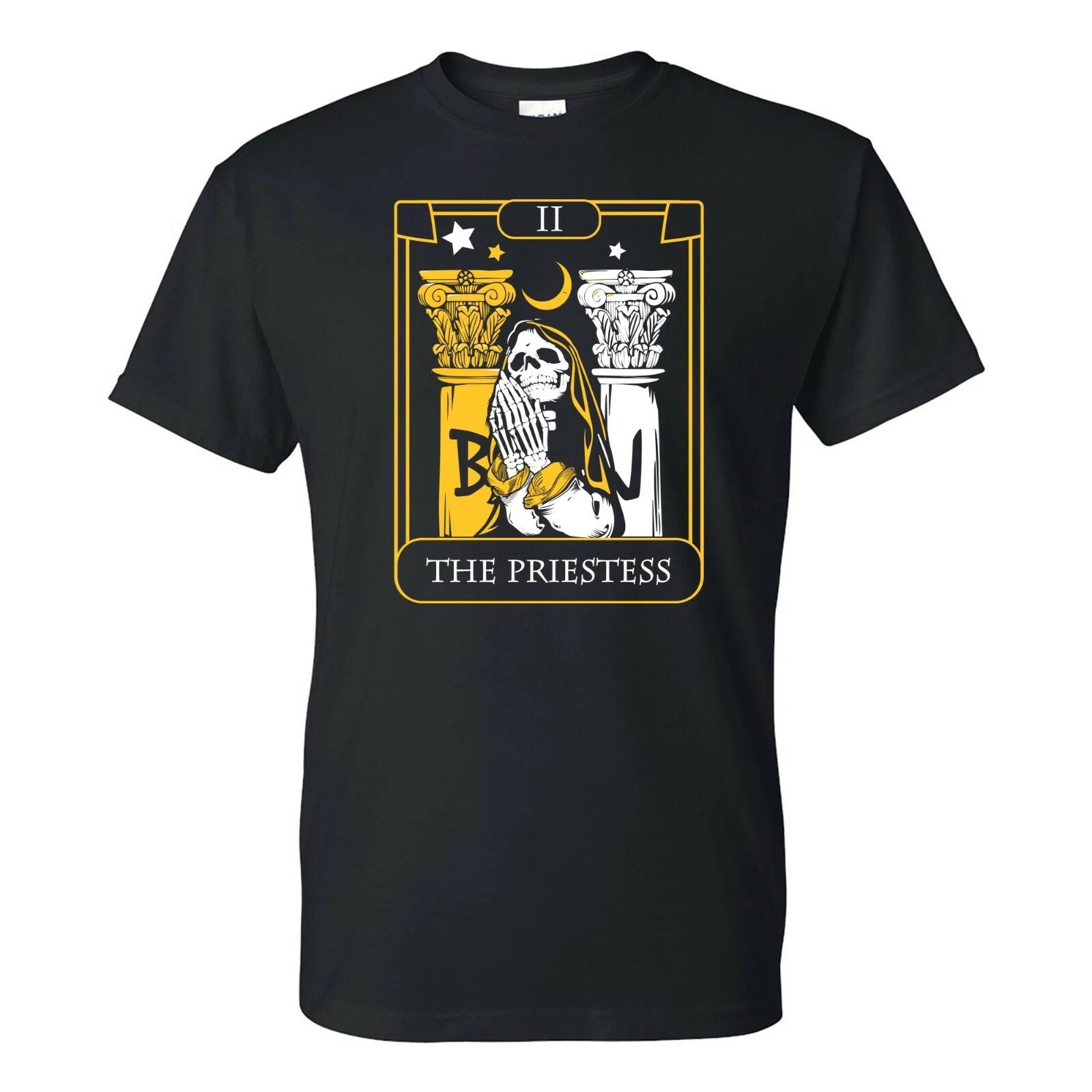 

Major Arcana Priestess - Fortune Telling Occult T Shirt - Black XL