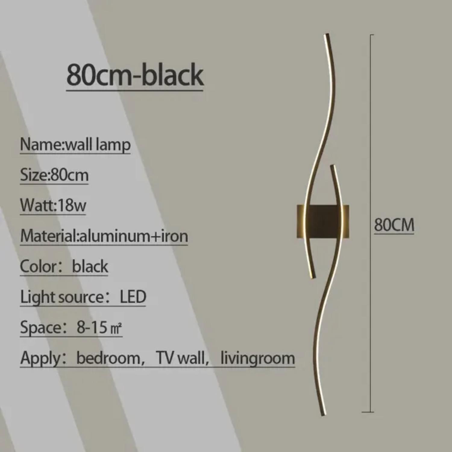 

Новый стильный современный алюминиевый светодиодный настенный светильник - идеально подходит для современного минималистичного освещения стены с телевизором в гостиной и спальне. ool White 5500-7000K