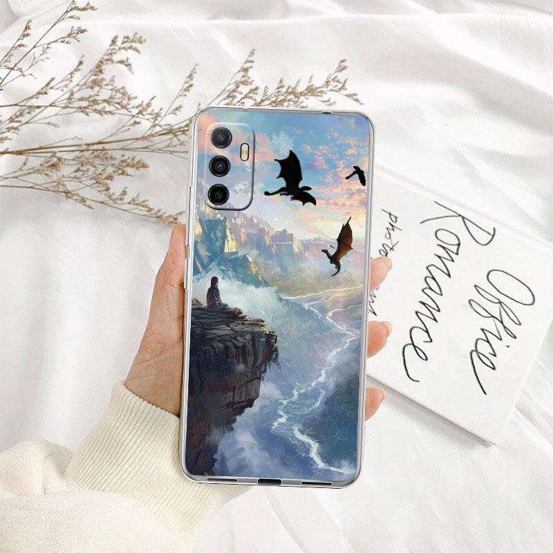 IK30 Fourth Wing Dragons Transparent Phone Case for Samsung Galaxy A04 A04S A14 A23 A34 A54 M23 M33 M52 M53