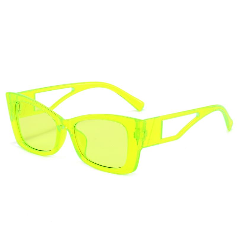 

Internet Celebrity Same Style Cat Eye Sunglasses, High-End Small Square, Unisex, UV400 Protection Sunglasses 5374 зелений