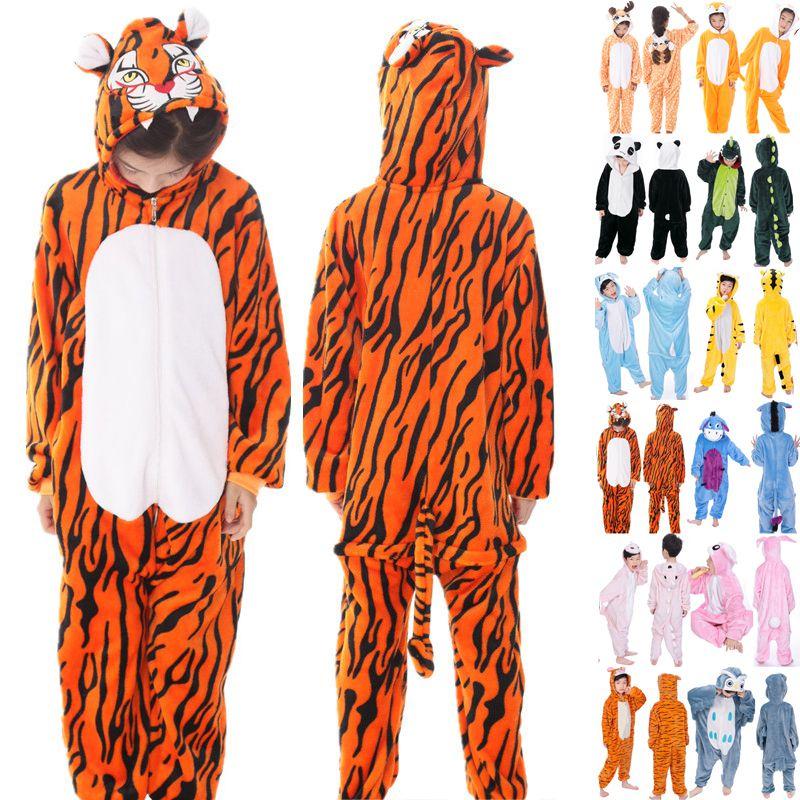 Pijamale Flanel Animal Copii Cosplay Drăguț Onesie Haine de Dormit Petrecere Acasă Haine de Lounge
