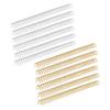 100PCS Spiral Binding Coils 34 Loops 3:1 Pitch  Paper Double Wire Binding Spines 120 Sheets Capaci