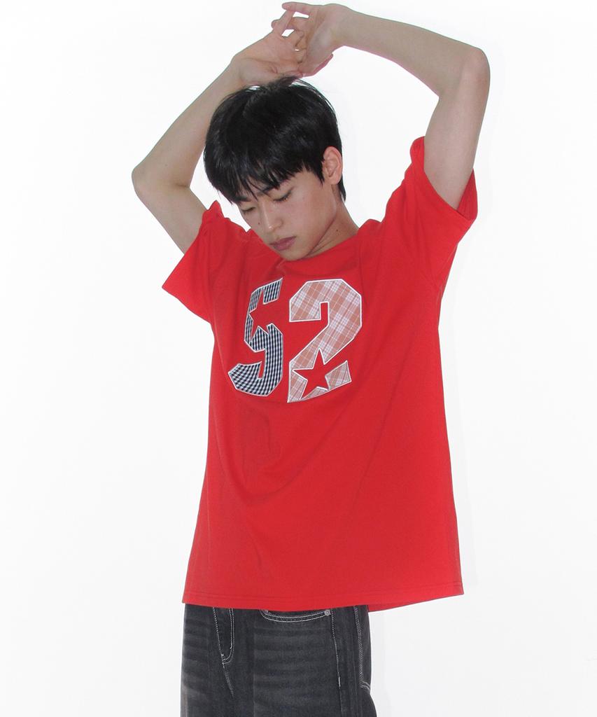 AMES-WORLDWIDE 52 Applique Tee Red