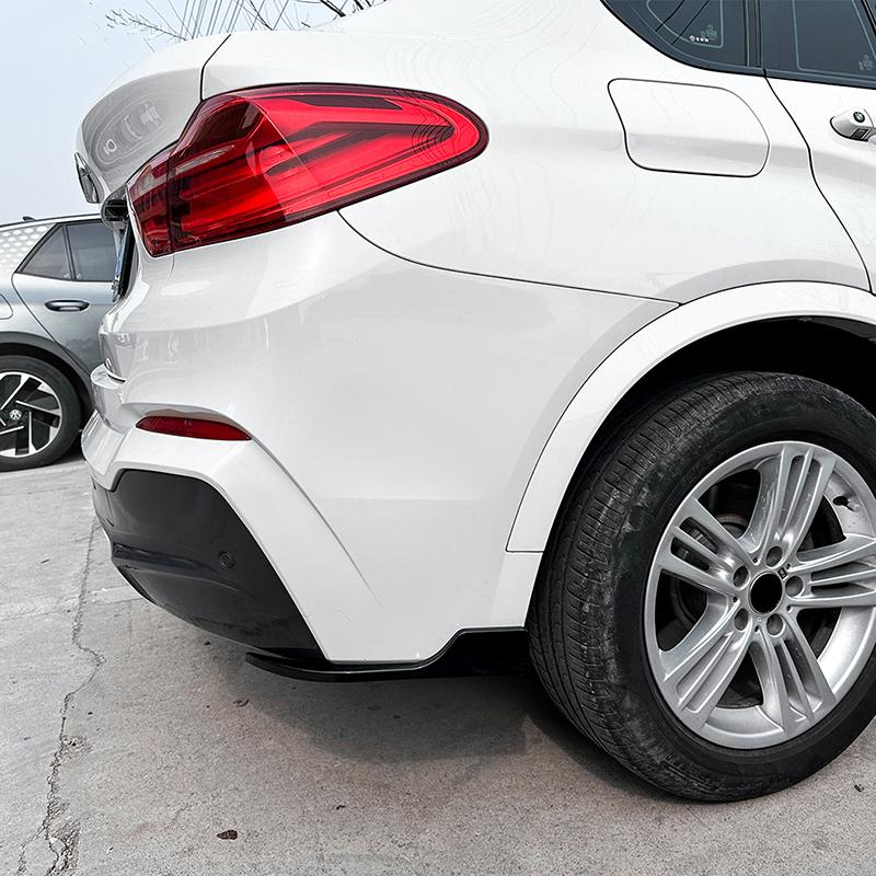 Car Rear Wrapping Corner for BMW X4 F26 M Sport 2014-2018 Rear Bumper Diffsuser Spoiler Splitter Auto Body Kits Car Accessories
