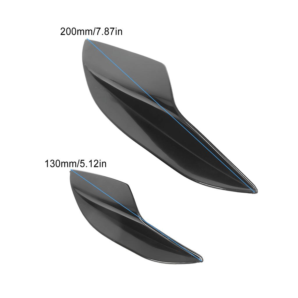 Bumper Fin Car Front Bumper Side Splitter Canards Lip Spoiler Deflector Replacement for