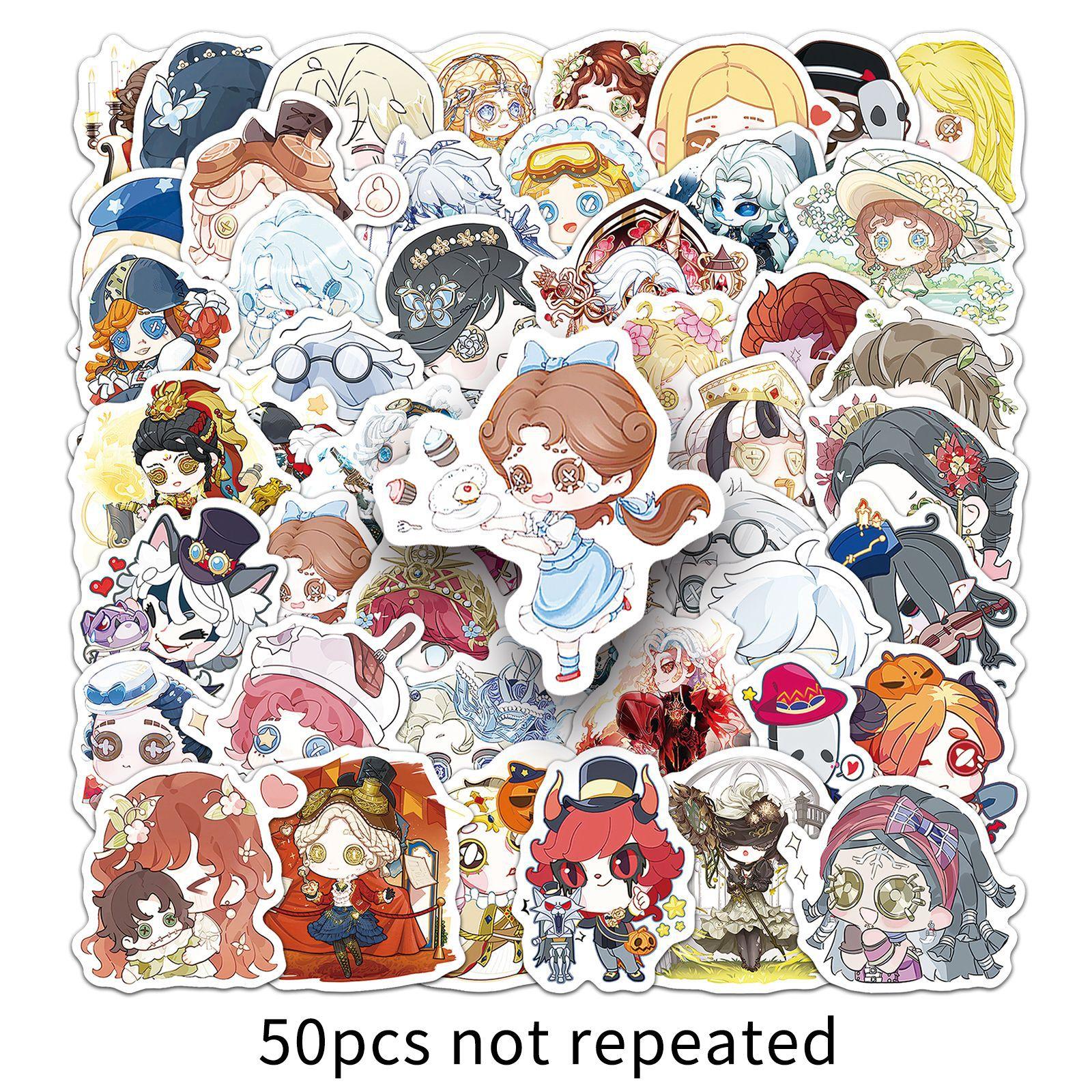 

50 Q Version of The Fifth Identity Graffiti Stickers Cartoon Cute Game Creative Decoration Mobile Tablet Stickers