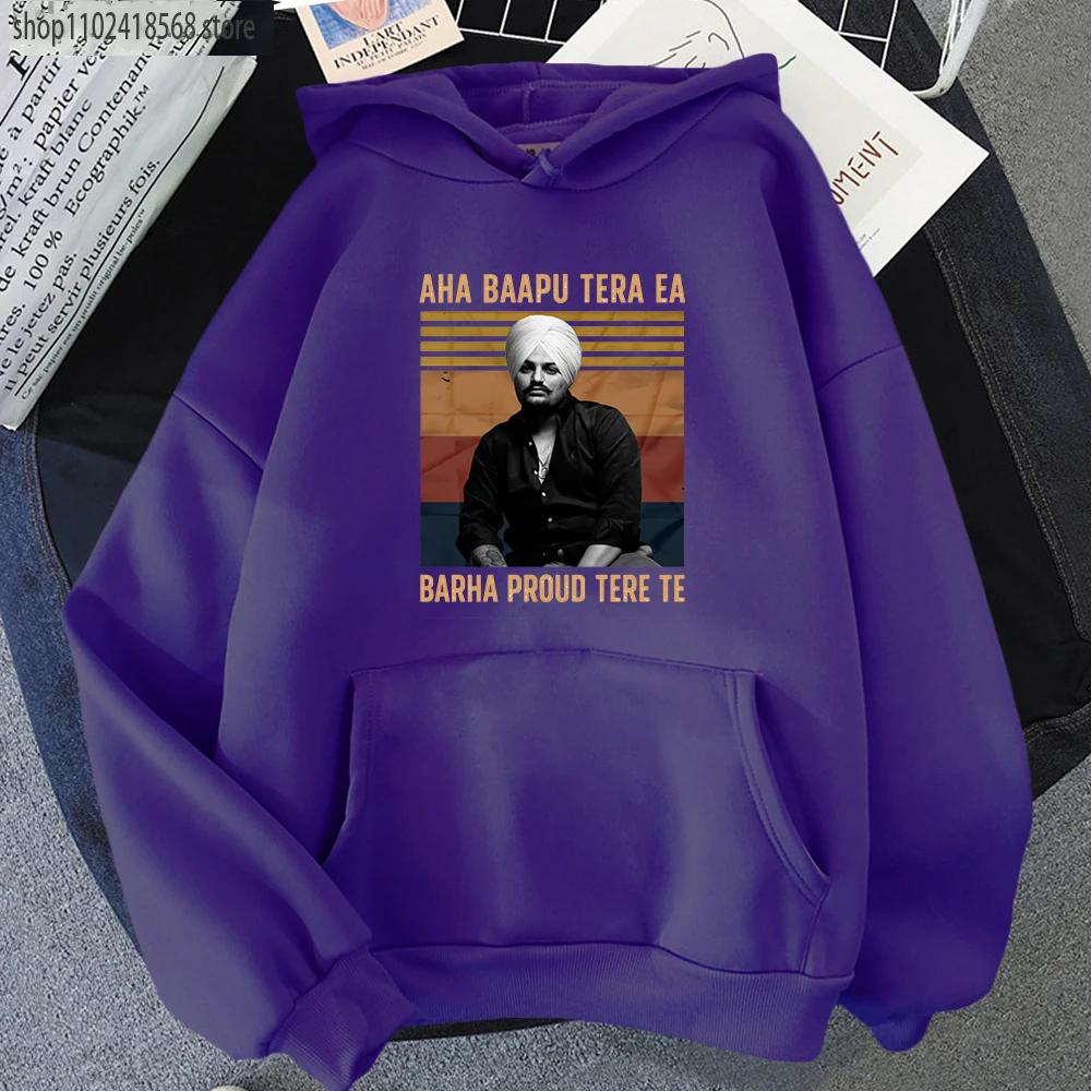 

Sidhu Moose Wala Men Hodies Retro Long Sleeve Sweatshirt Indian Rapper Male Clothing Unisex Aesthetic Punk Top 3XL