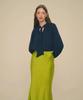Aiseugadeuneiogongpal Mermaid Maxi Satin Skirt_Golden Lime