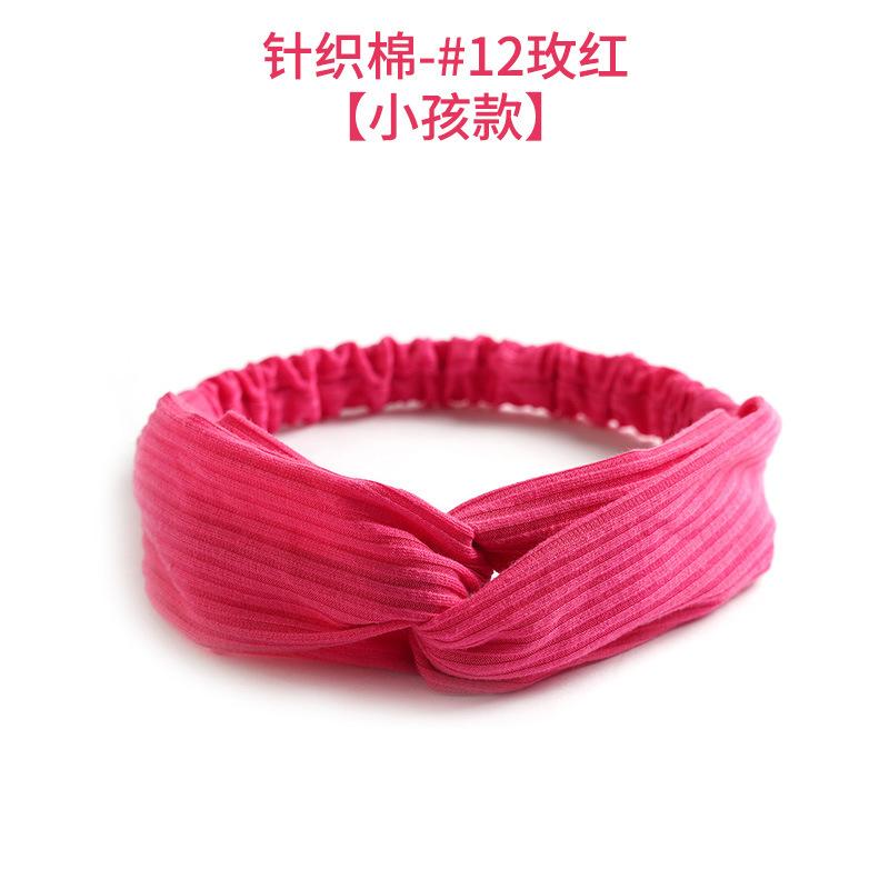 Elastic Crossed Headband Solid Color Knitted Cotton Suede Headband Ladies Hair Accessories Hair Band Headgear