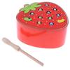 Wooden Magnet Fruit Bug Game Toy, Montessori Intellectual Game, Kids Toddler Developmental Toy-